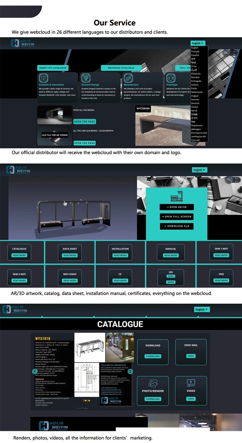 High Quality Stainless Steel Solar Power Modern Style Bus Station Multi Functional Bus Stop Shelter