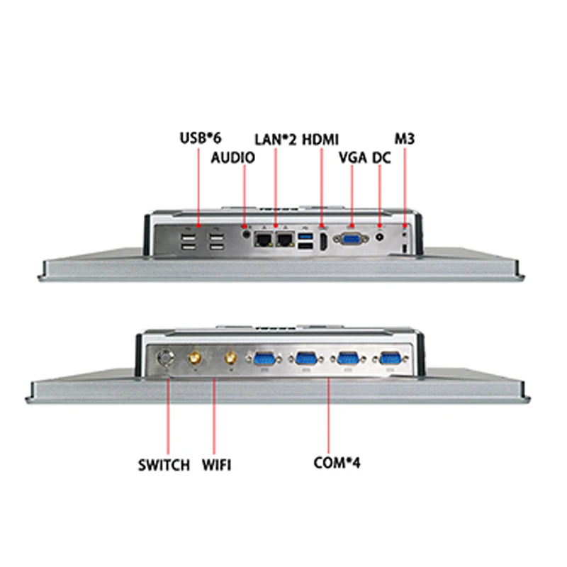 Zeroone 12.1 Inch Intel Celeron J1900 Embedded Industrial Fanless Panel Industrial PC HMI Panel PC