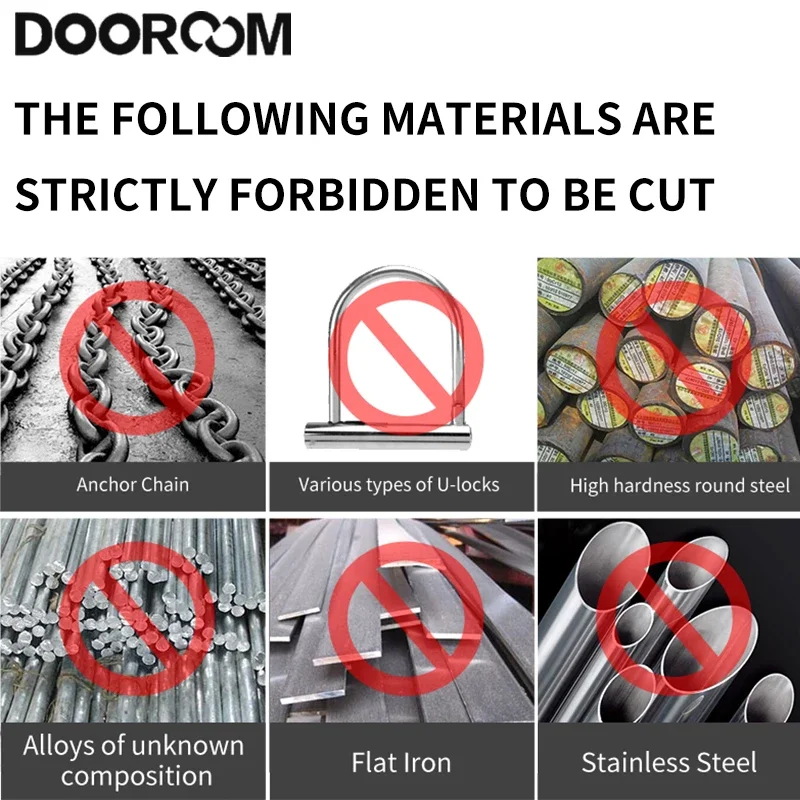 DOOROOM 4-16mm Olecranon Bolt Cutters Shear Locking Steel Wire Large Pliers Vigorously Destroy Steel Hydraulic Shearing Pliers