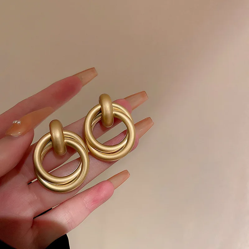 Fashion gold small earrings for women wholesale N230920