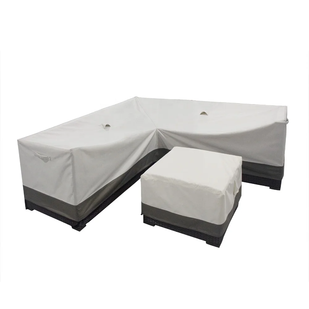 Oxford heavy duty fabric outdoor furniture dust proof waterproof uv protection patio lounge cover wicker corner sofa set cover