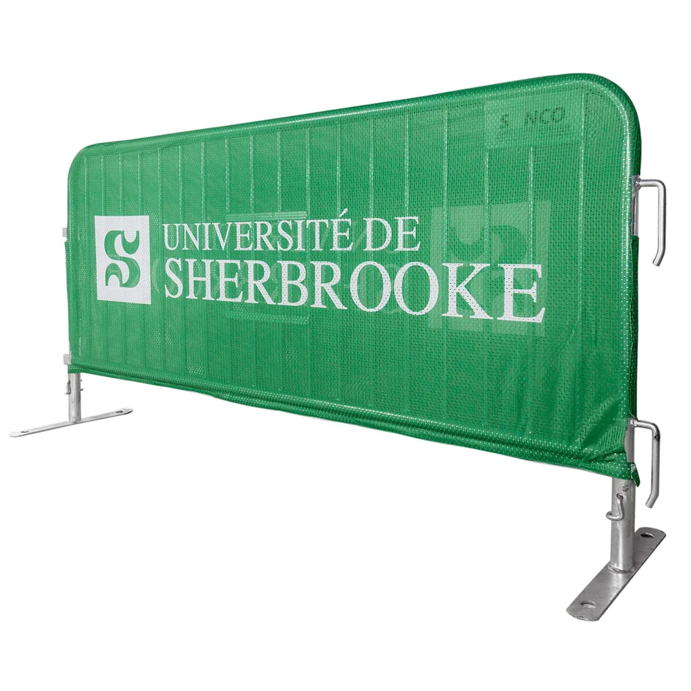 Wholesale Barricade Jacket Custom Printing Outdoor Celebration Festival Crowd Control Barricade Cover