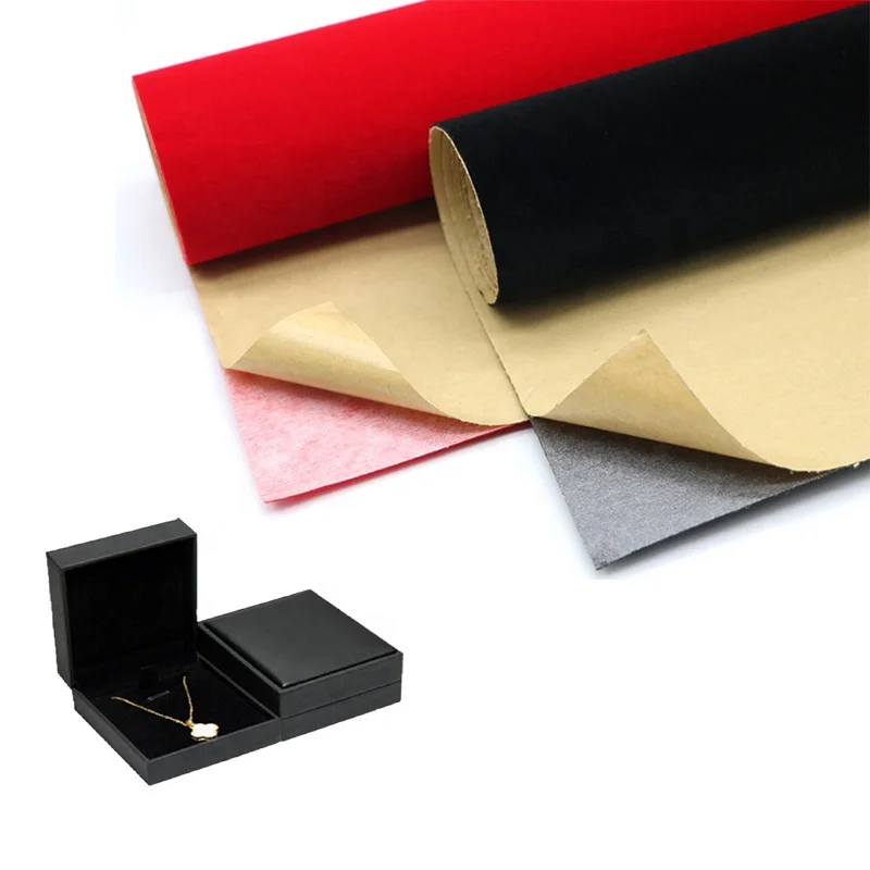 self adhesive velvet fabric flocking fabric for package material