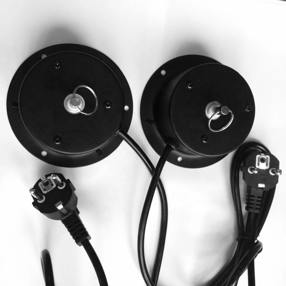 Steel Iron metal casing alternating current AC VERSION Christmas party lights glass disco mirror ball hanging rotating AC MOTOR