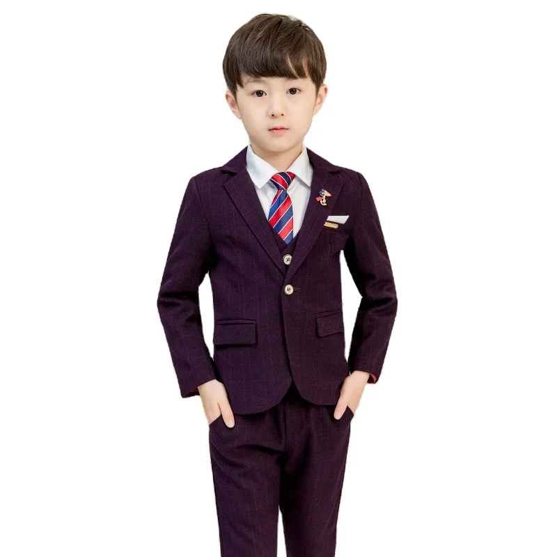 High quality Kid Boy Formal Wear Boys 3 Piece Suit with Vest and Pants