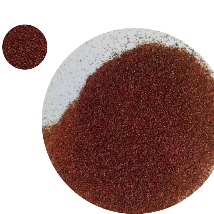 Garnet Sand Blasting 20/40 30/60 W60 W80 Water Jet Cutting Garnet Grit Metal Red Sand Blasting Media Melamine Plastic Grit 40/60