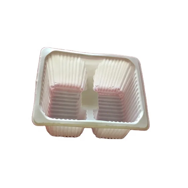 clear PET plastic blister cookie biscuit inner packaging tray