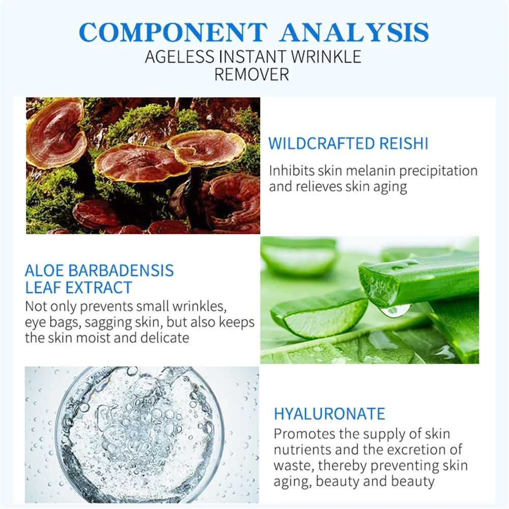 Private Label Vegan Natural 60 Seconds Instant Dark Circle Remover Anti Wrinkle Anti Aging Organic Eye Cream