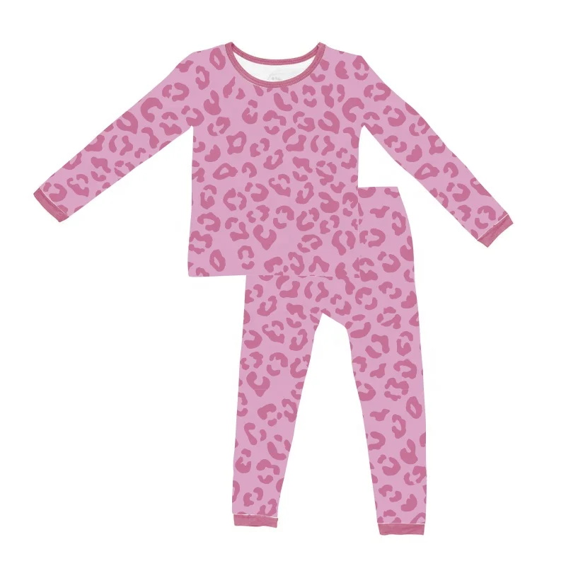 Custom Bamboo PJS Baby Girl Cute Pajamas Wholesale Childish Night Sky Space Stars Planets Crescent