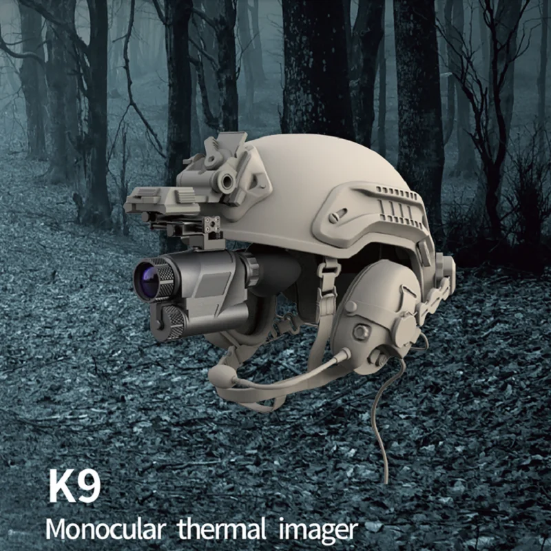 12UM 27MM 640x512 2550m range thermal imager monocular handheld head-mount clip on night vision scope for hunting