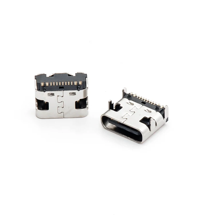 waterproof usb connector Supplier 16 Pin Usb Female Type-C Pcb micro usb female connector