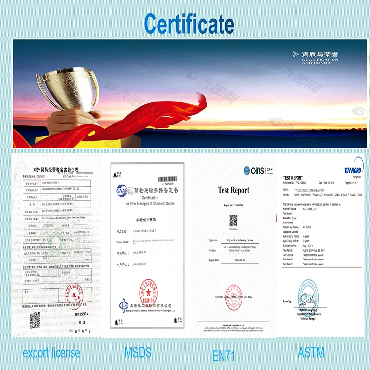 Artist Watercolor Pan Set Best Quality Many Colors Painting OEM  with portable metal case