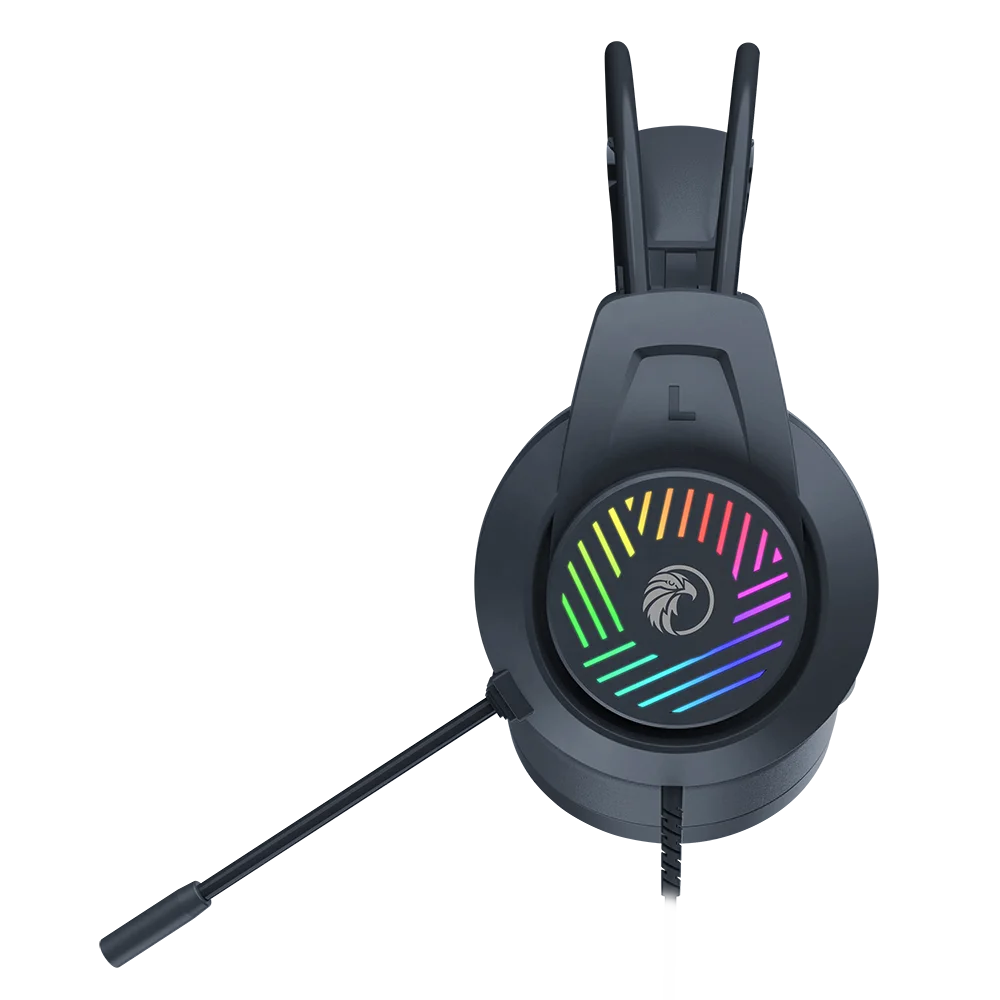 Gaming Headset Gamer 7.1 Surround Sound USB 3.5mm Wired RGB Light Game Headphones with Microphone for Tablet PC