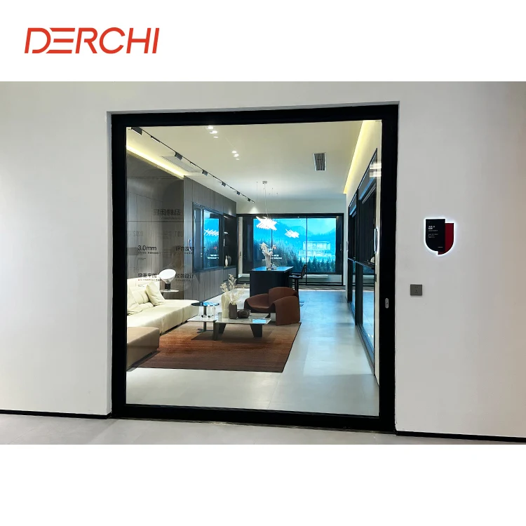 Modern house customized double glass aluminium pivot door