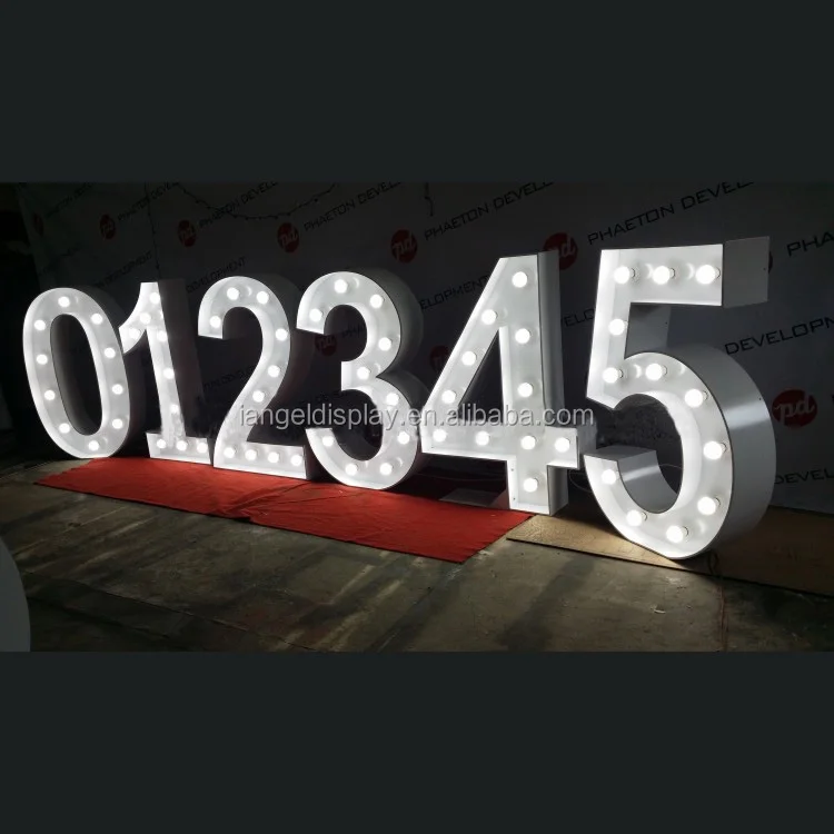 Iangel manufacturers custom LED luminous words large plastic acrylic 3D marking letters