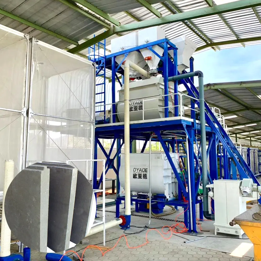 
vertical mold car wall panel production line 