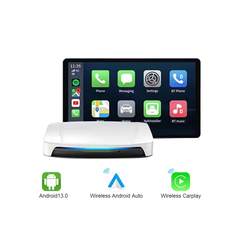 Tbox uhd беспроводной Carplay ai box Android Auto Adapte 8 + 128 SDM660 чипсет автомобильный игровой приставка auto Box