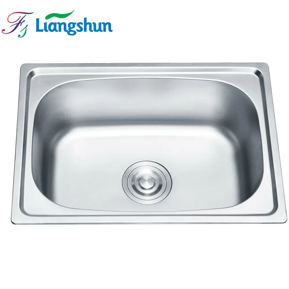 Above Mounted Rectangle Wholesale Kitchen Lavaplatos Sink Stainless Steel Single Portable