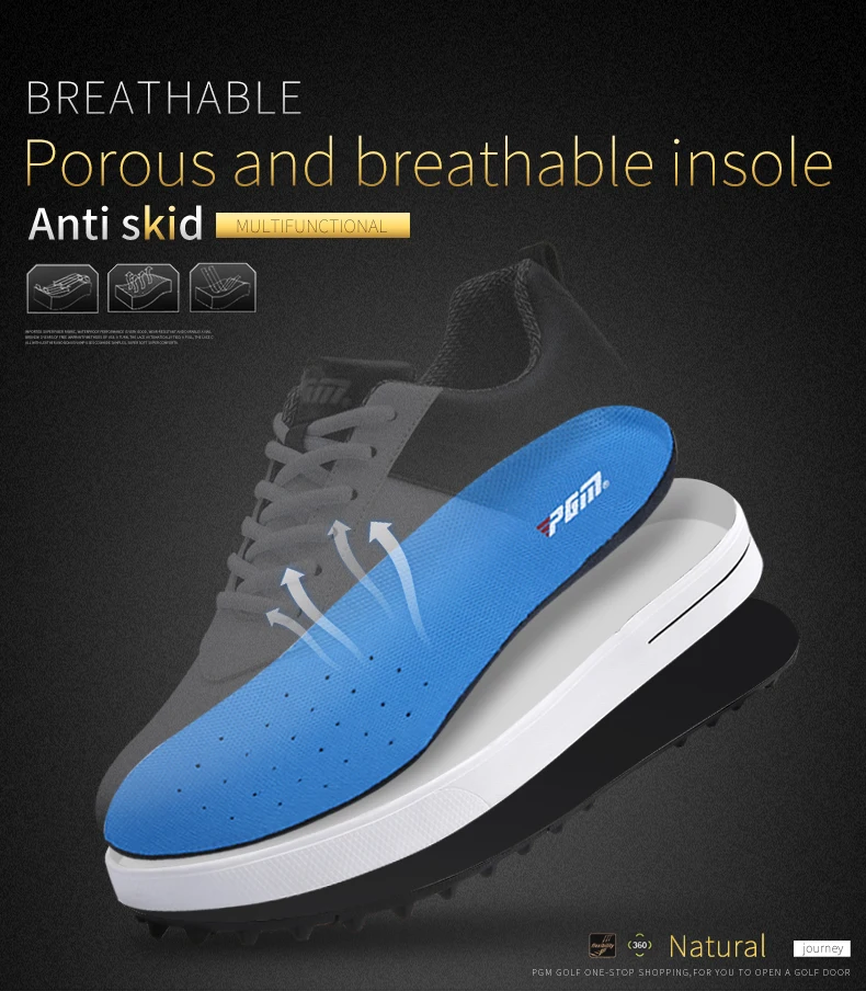 PGM XZ089 Golf wholesale Shoes OEM Black White For Men