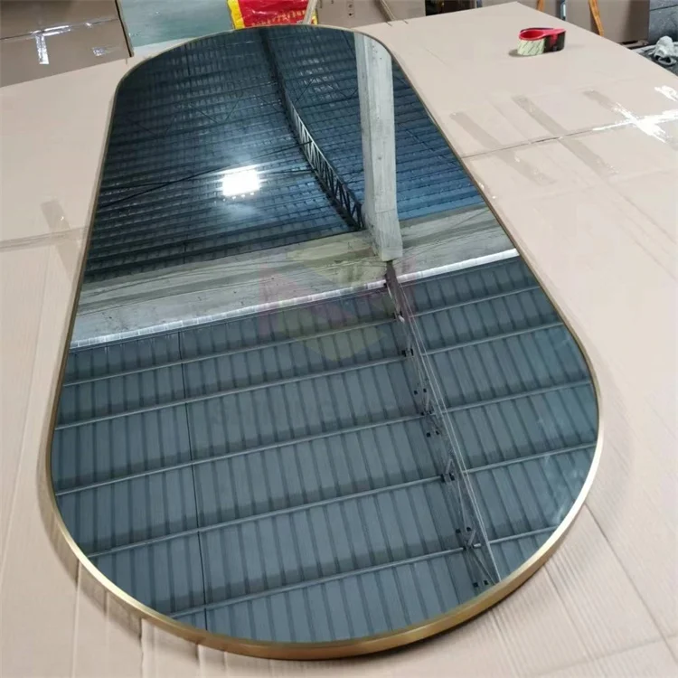 Wholesale Modern  Mirror for Bathroom Wall Mounted Large Welding Stainless Steel Frame Mirrors Mirrors Factory