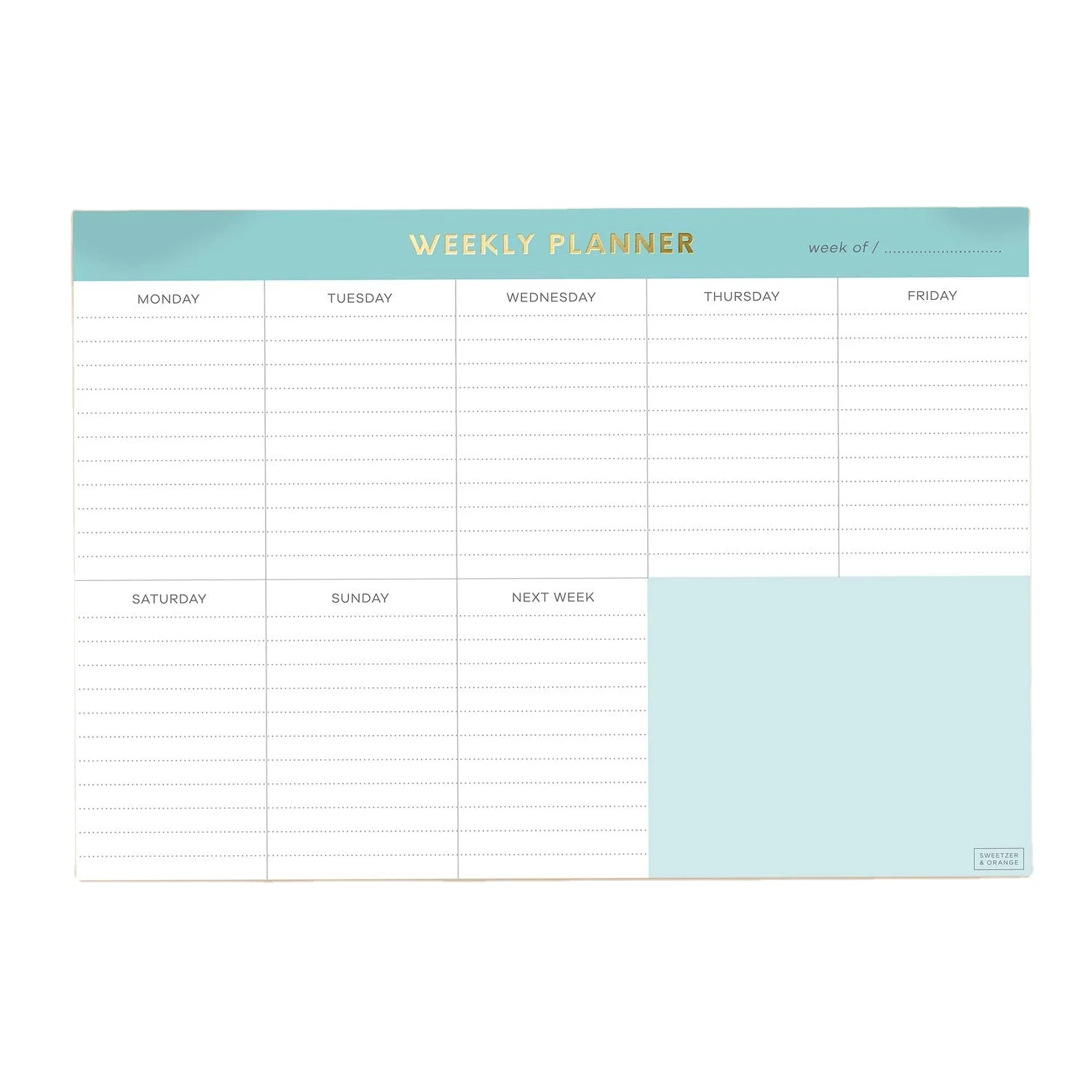 Office Stationery Supplies Custom Weekly Planner Large Wall Calendar Family Agenda Notepad