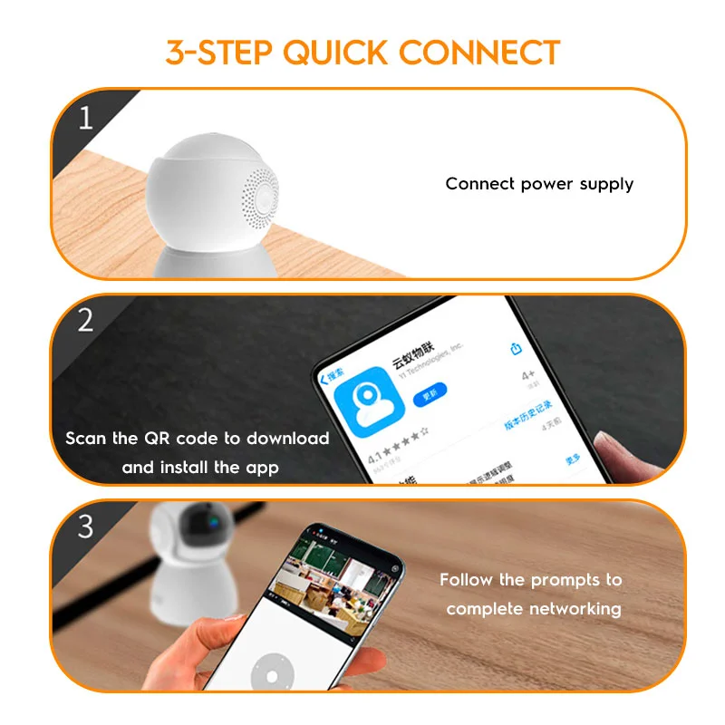 1080P Home Ai Wireless Surveillance Baby Monitor Camara Yiiot App Network Security Cctv System 5G 2.4G Dual Wifi Ptz Camera