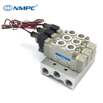  Nmpc высокое frequencysy 5 Путь 2 Позиция DC12V DC24V коллекторы Пневматический электромагнитный