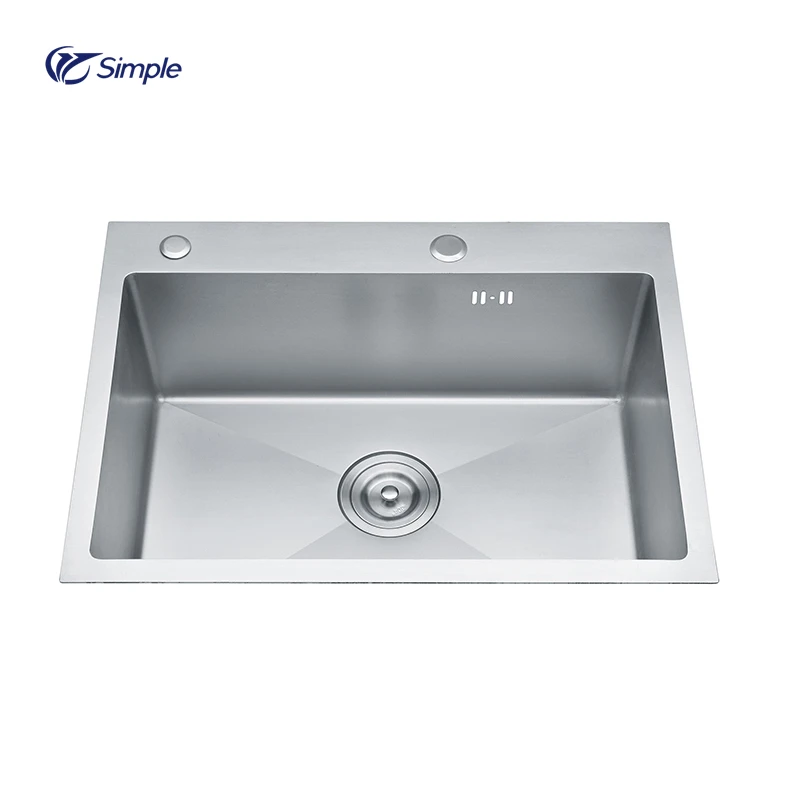 Wholesale Good Quality 201/304 Stainless Steel Nano Black Single Bowl Kitchen Sink