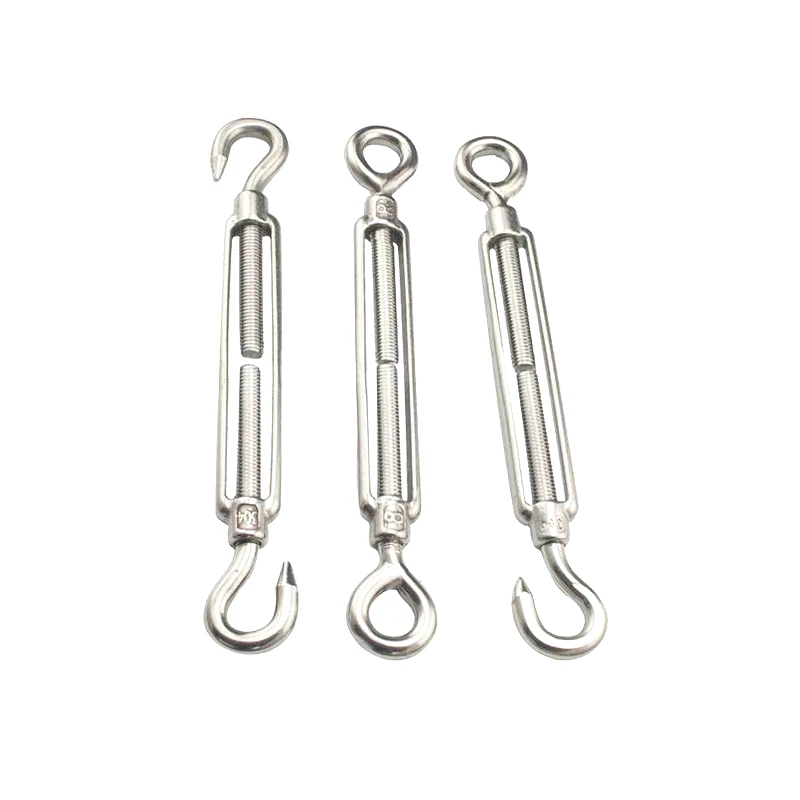 High quality shade sail accessories hook M4 M5 M6 M8 turnbuckle 304 stainless steel turnbuckle