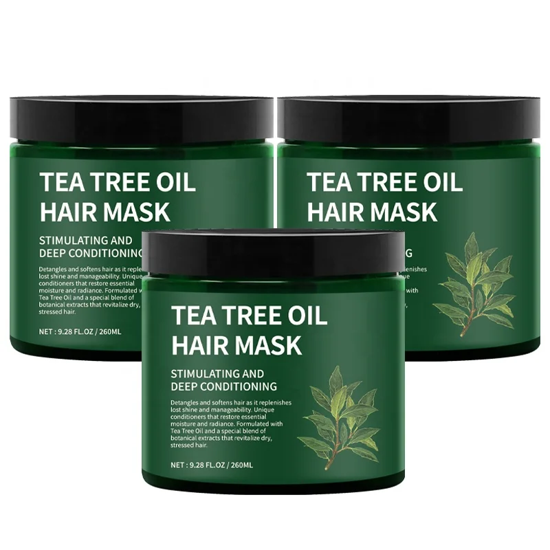 Wholesale Natural Raw Argan Oil Hair Mask Treatment Virgin Keratin Mask Tea Tree Essential Oil Conditioner for Women Cream Type