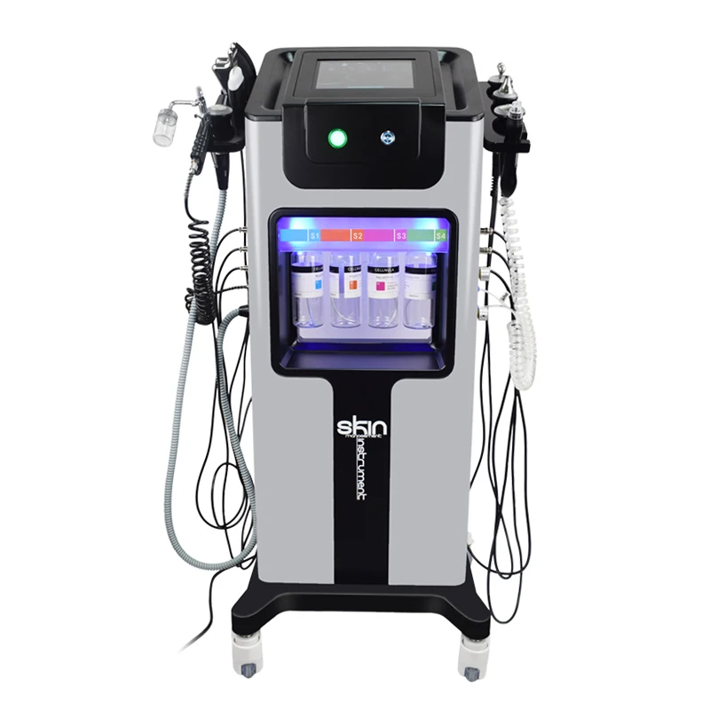 8in1hot and cold spray machine facial steamer home spa ozone steaming ion sprayer face vaporizer skin care adjustable intens