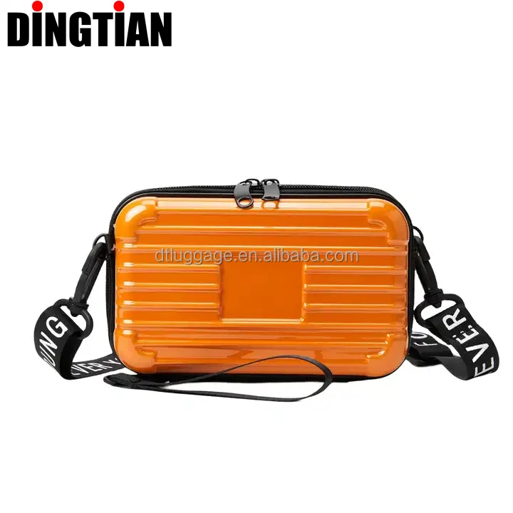 7inch Hard Case Customized Mini Suitcase Travel Case Portable ABS Luggage Bag Hand-Carry Cross-Shoulder Cosmetic Bag OEM Handbag