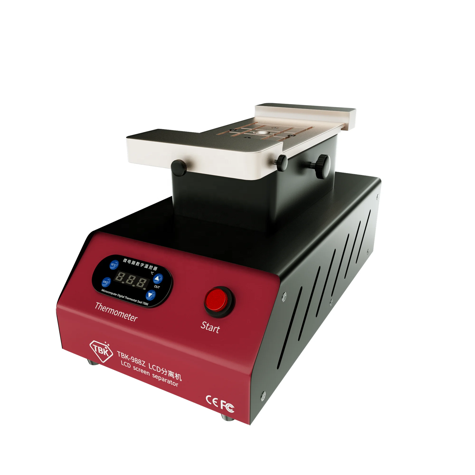 TBK-988Z Curved LCD Screen Separator Machine,  Phone Repair Built-in Double Vacuum Pump Small TBK988Z LCD Separate Machine