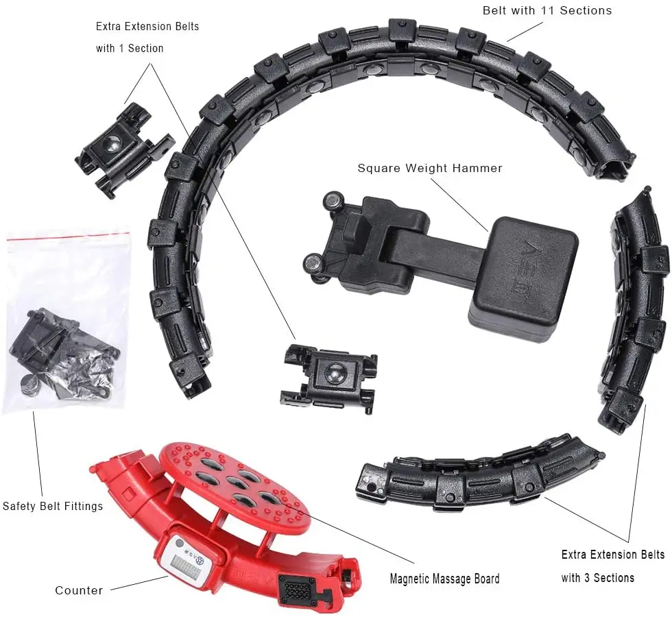 Real Loss Weight Fitness Equipment Hoola Ring hoop Digital Counting Non-Dropping Smart Magnetic Exercise Hoola Hoops