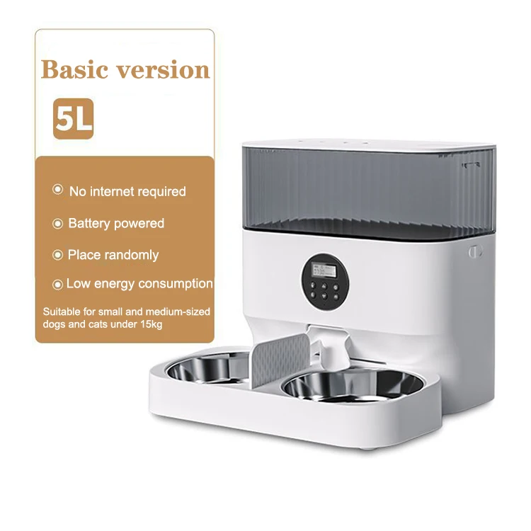 Luxury Smart Auto Automatic Pet Dog Cat Food Water Dispenser Bottle Bowl Pet Feeder