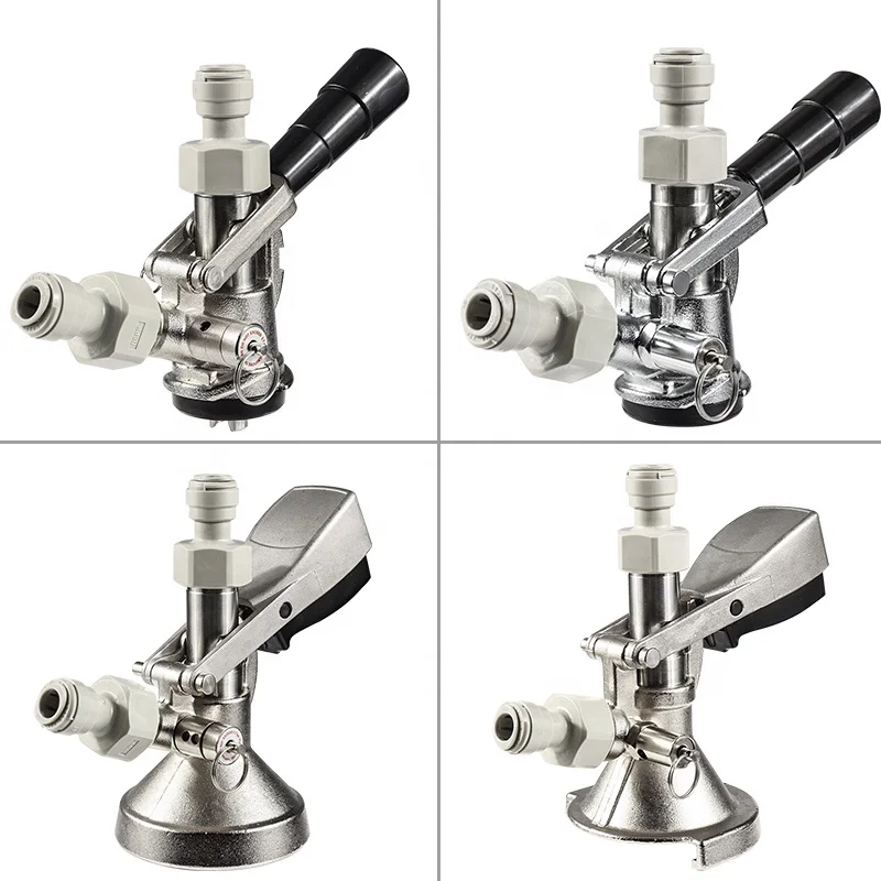 Draft Tap Keg Beer Coupler A G S D Type System with Quick Joint Connector G5/8*3/8 Beer Dispensing