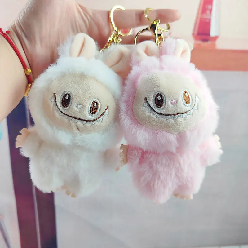 Wholesale Pop Mart Labubu Plush Doll Wings of Fortune Vinyl Plush Labubu Toy Keychain