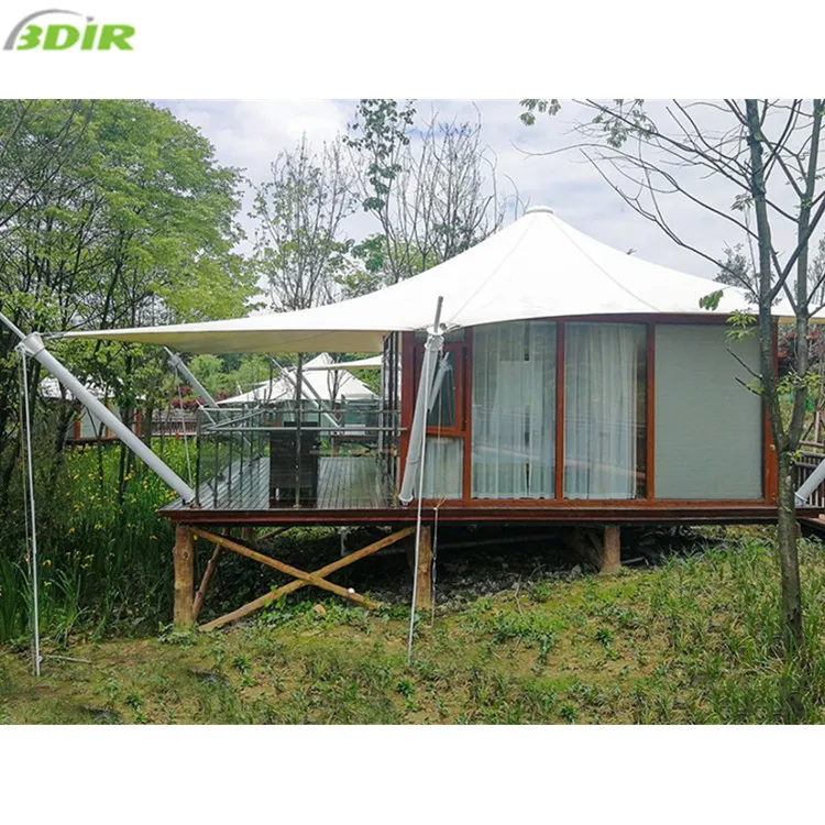 
 Непромокаемые роскошные палатки, отель-курорт, Tienda de Acampada Campana, домик В чайном саду  