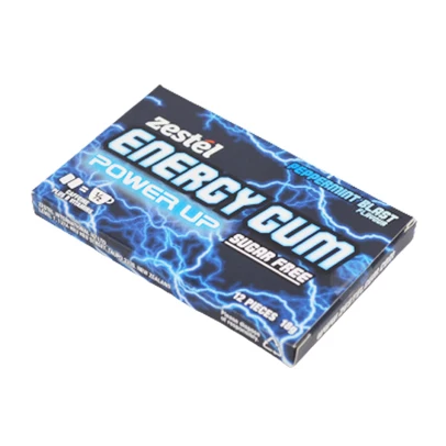 Kosher Halal Guarana Taurine Power Sugar Free Refresh Energy Chewing Gum