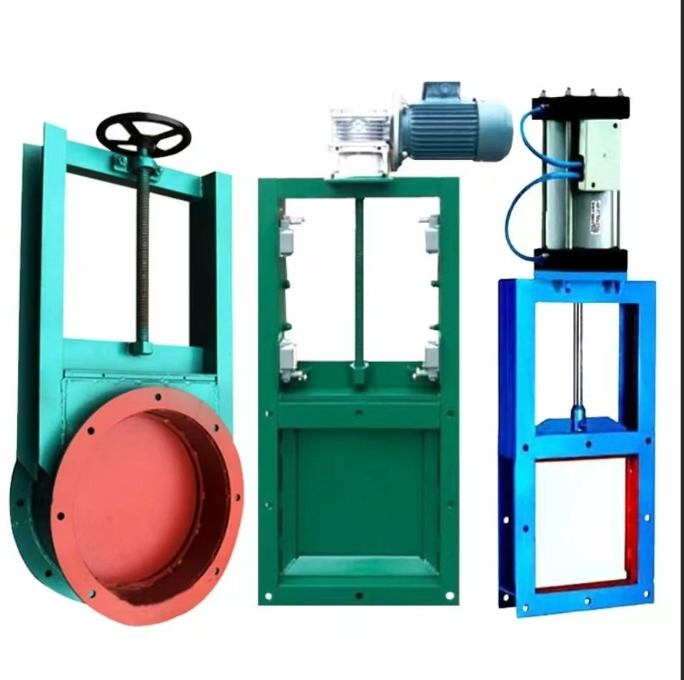 Oil gate valve fluid wall cylinder valve bin sliding knife manual sliding plate valve