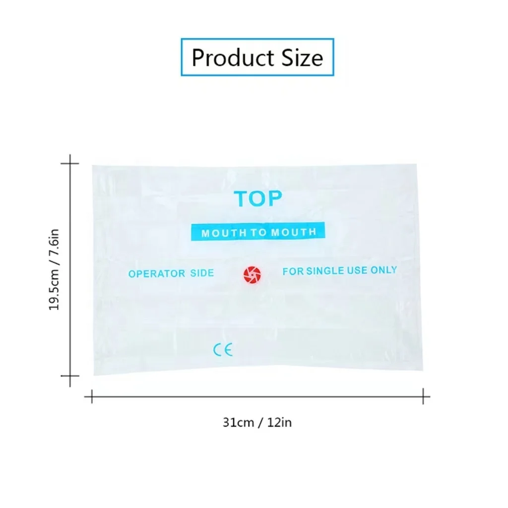 CPR Face Shield Mask Keychain Emergency Kit CPR Face Shields for First Aid or CPR Training