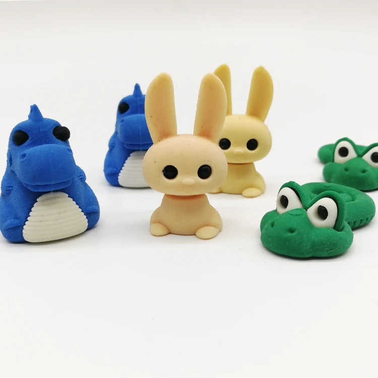 Cute Animal Rainbow School Eraser Best Gift For Kids