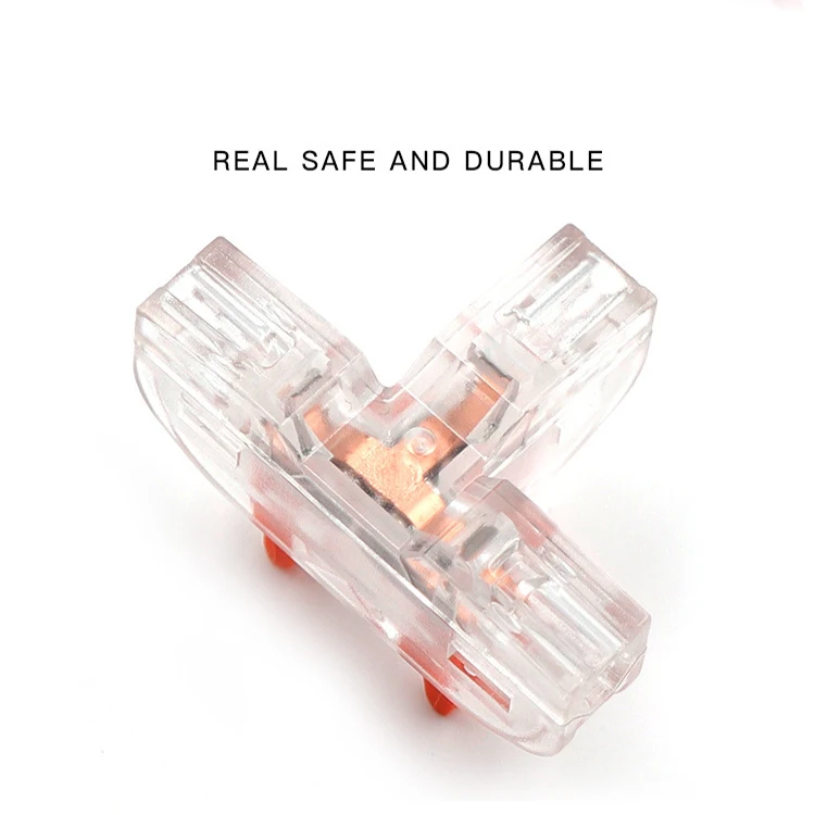  Universal 1 in 2 out splice joint wire quick connector reusable slice for connection