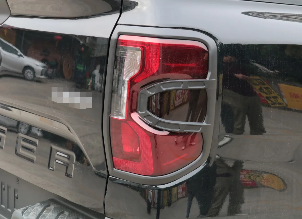 Tail lamp cover back  lamp cover accessories trim matte black color  for Ranger 2023 T9 pickup truck