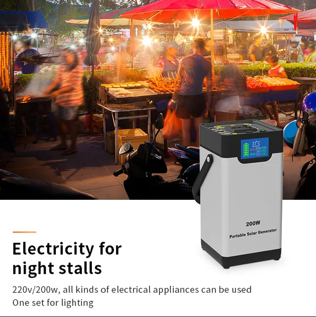Solar Generator 200w 300w 500w 600w 1000w 2000w Outdoor Power Bank Portable Solar Power Station Portable Power Station