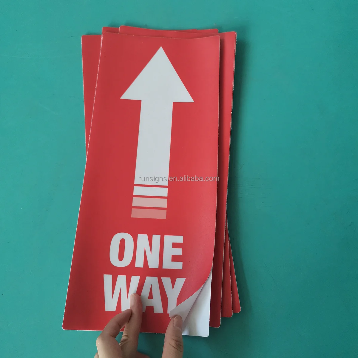 Custom Self Adhesive Large Size Advertising Indoor Outdoor Floor Vinyl Decal Sticker