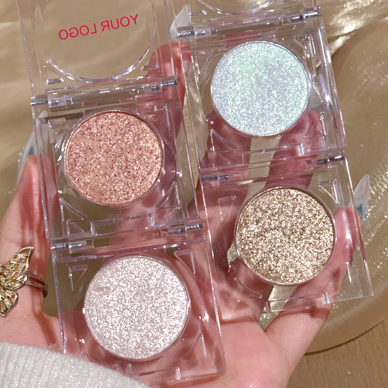 Private Label Best Long-Latsing Glitter Eyeshadow Waterproof Pressed Glitter Eyeshadow For Makeup