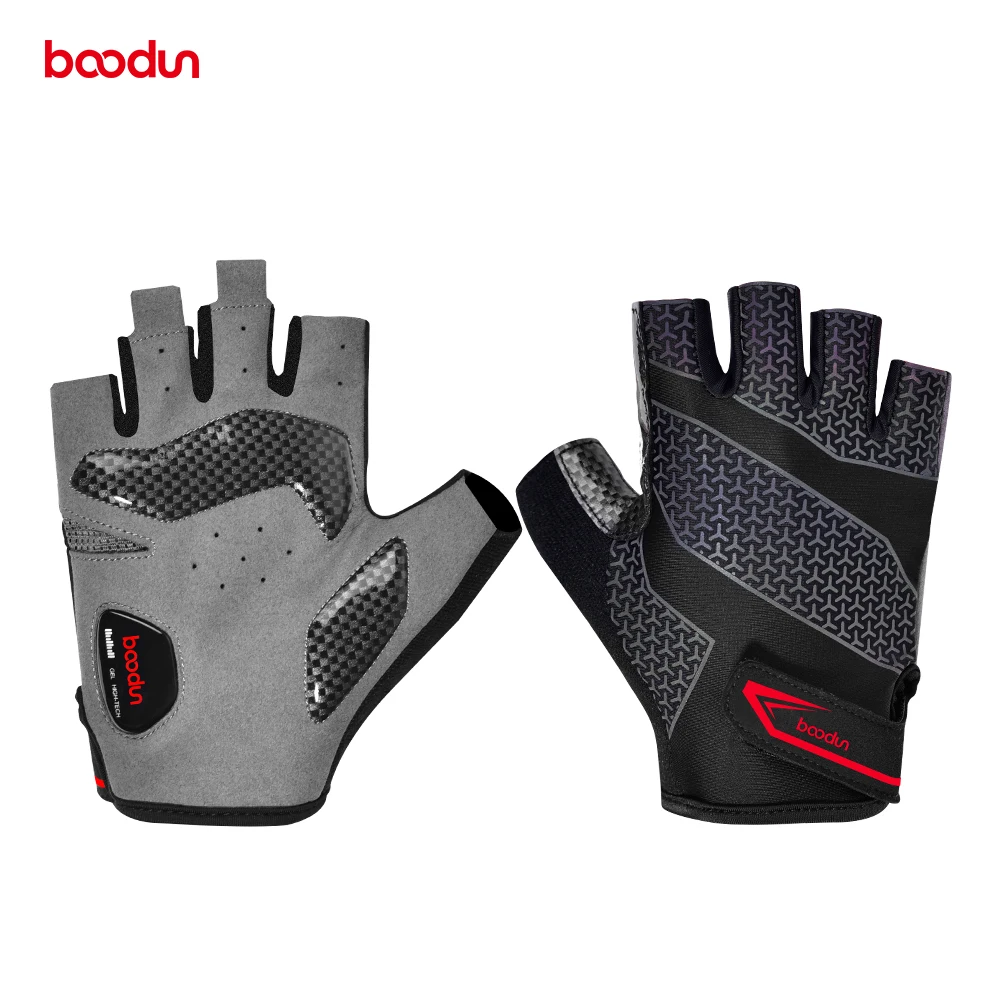 Boodun racing gloves half finger winter riding Wearable Palm guard Sport fitness Unisex  Fashion Cycle mtb bicycle  Gloves