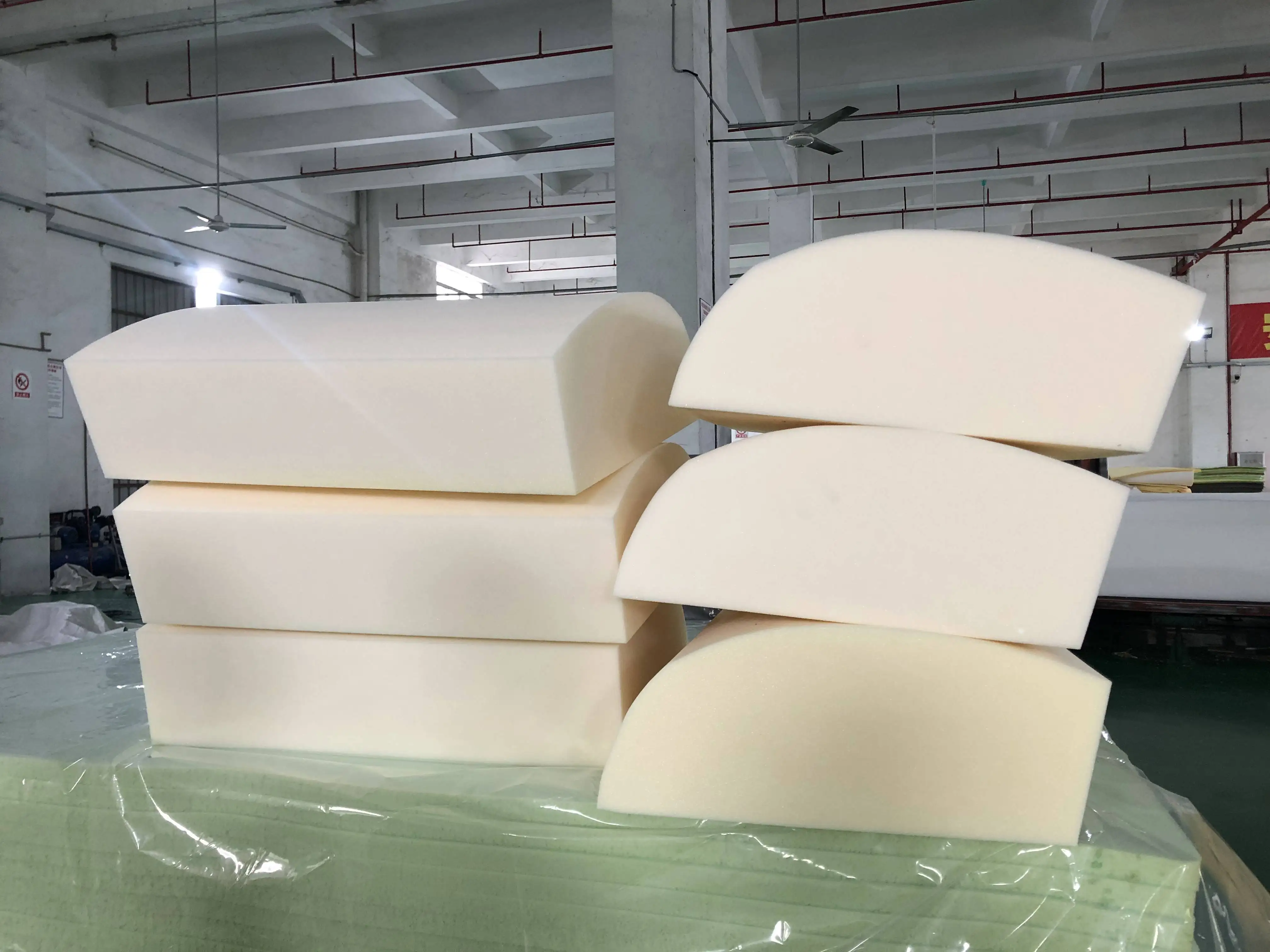 Factory price sofa cushion foam replacement different shape foam board cut for different thickness for sofa and seat making