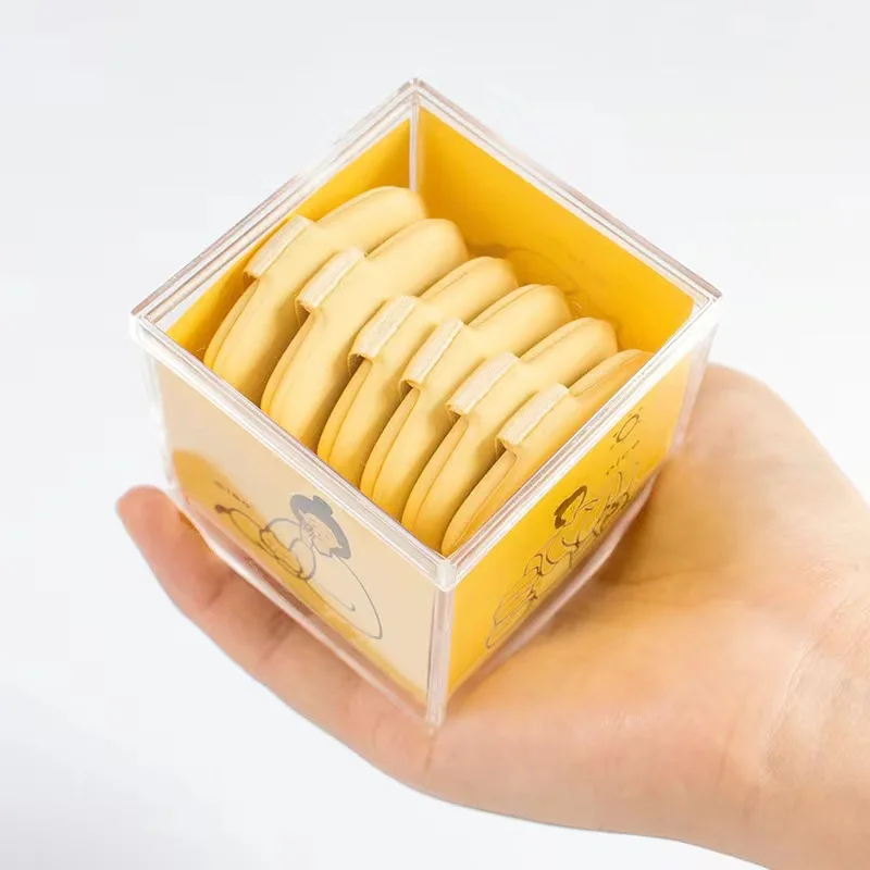 Hot Sale Yellow Butter Make Up Air Cushion Powder Puff Square Makeup Puffs Soft Cosmetic Face Puff
